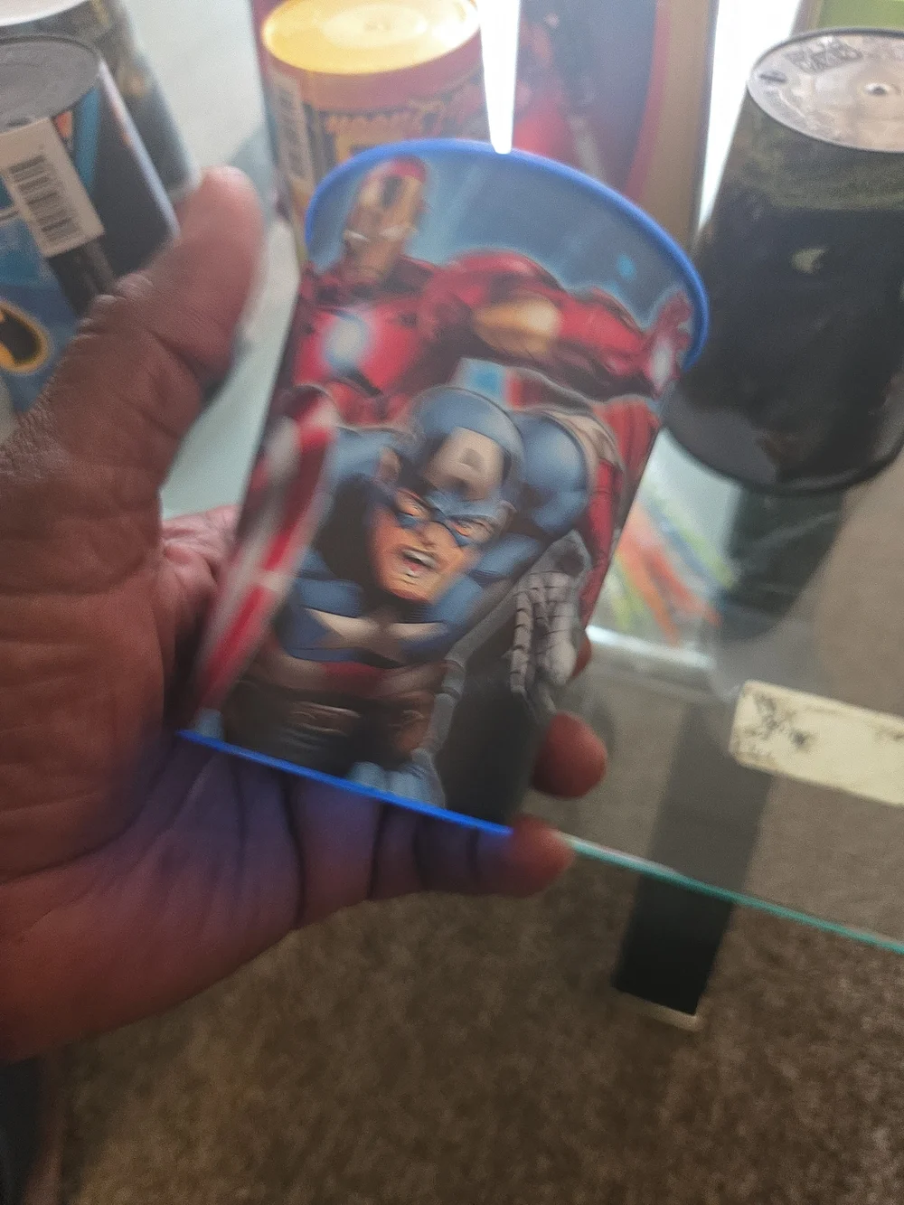 Lot Of 9 Disney Marvel & DC Themed Party Favor Reusable Cups - Assorted Colors